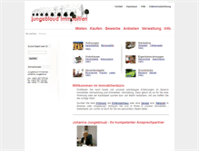 Tablet Screenshot of jungebloud-immobilien.de